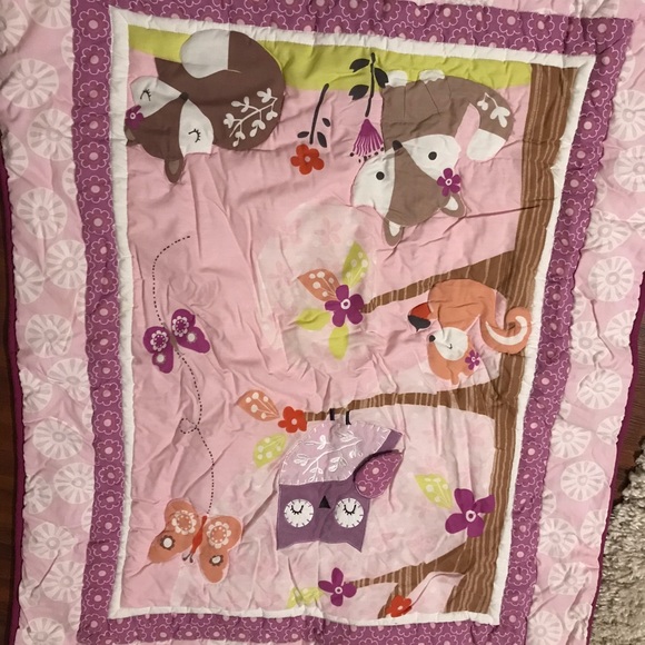 Bedtime Originals Lavender Wood Baby Bedding - Picture 3 of 8